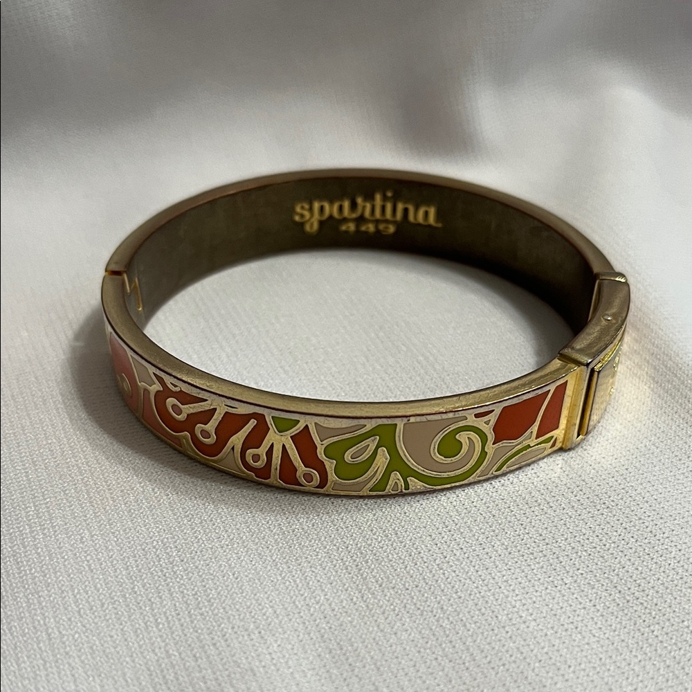 Spartina 449 Gold and Olive Enamel Bracelet